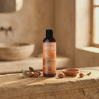 Naturals Argan Shine Shampoo 250 ml – short looping video: dappled sunlight moves across the stone