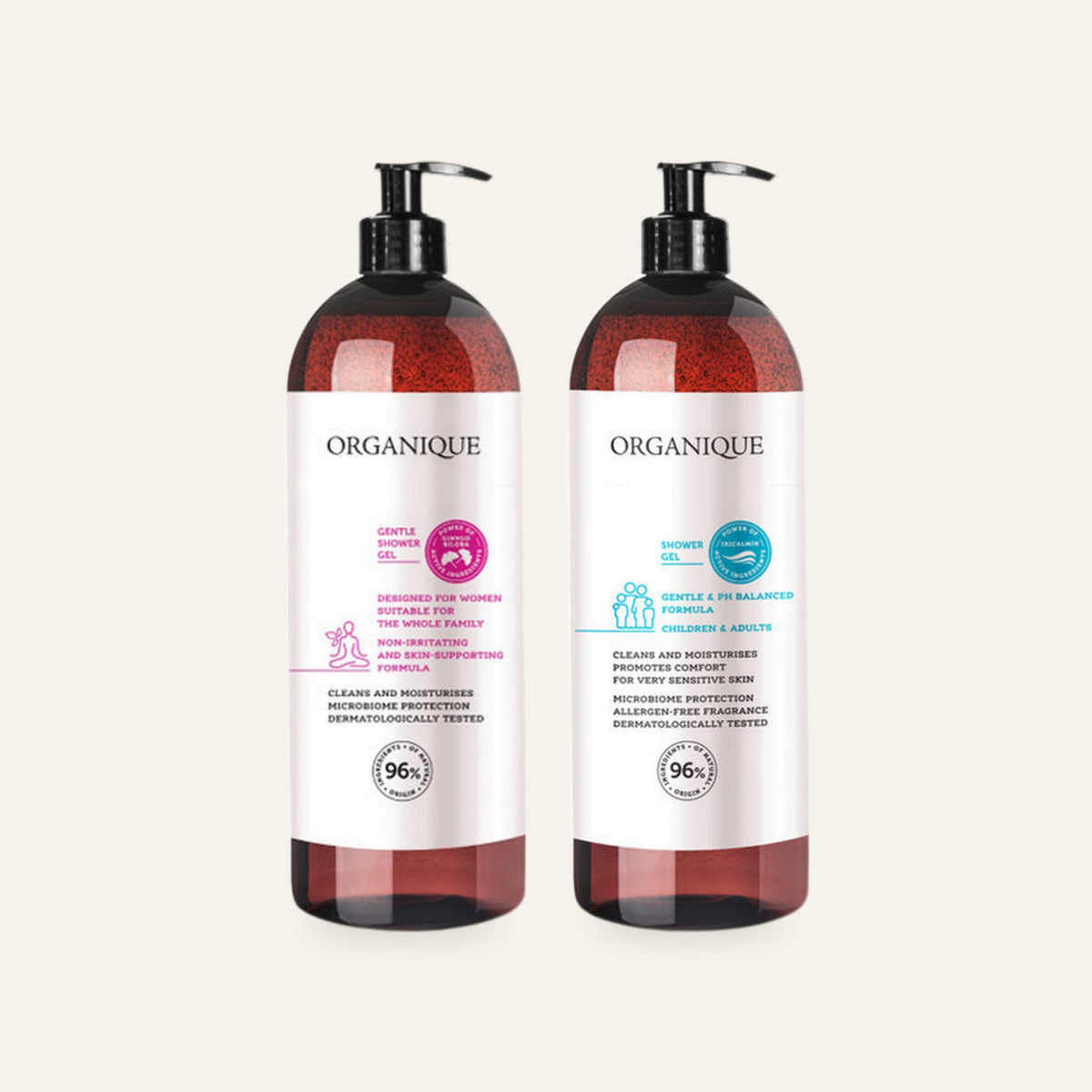 Shower Gel Set 2 × 1000 ml